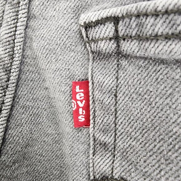 Levi's Jeans Womens 18W Gray Stretch Denim Button Fly Ribcage Straight Ankle - Picture 10 of 15